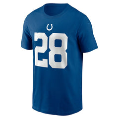 Jonathan Taylor Indianapolis Colts Player Name & Number T-Shirt - Royal | Nike for sale