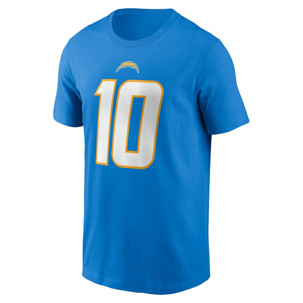 Justin Herbert Los Angeles Chargers Player Name & Number T-Shirt - Powder Blue | Nike cheap