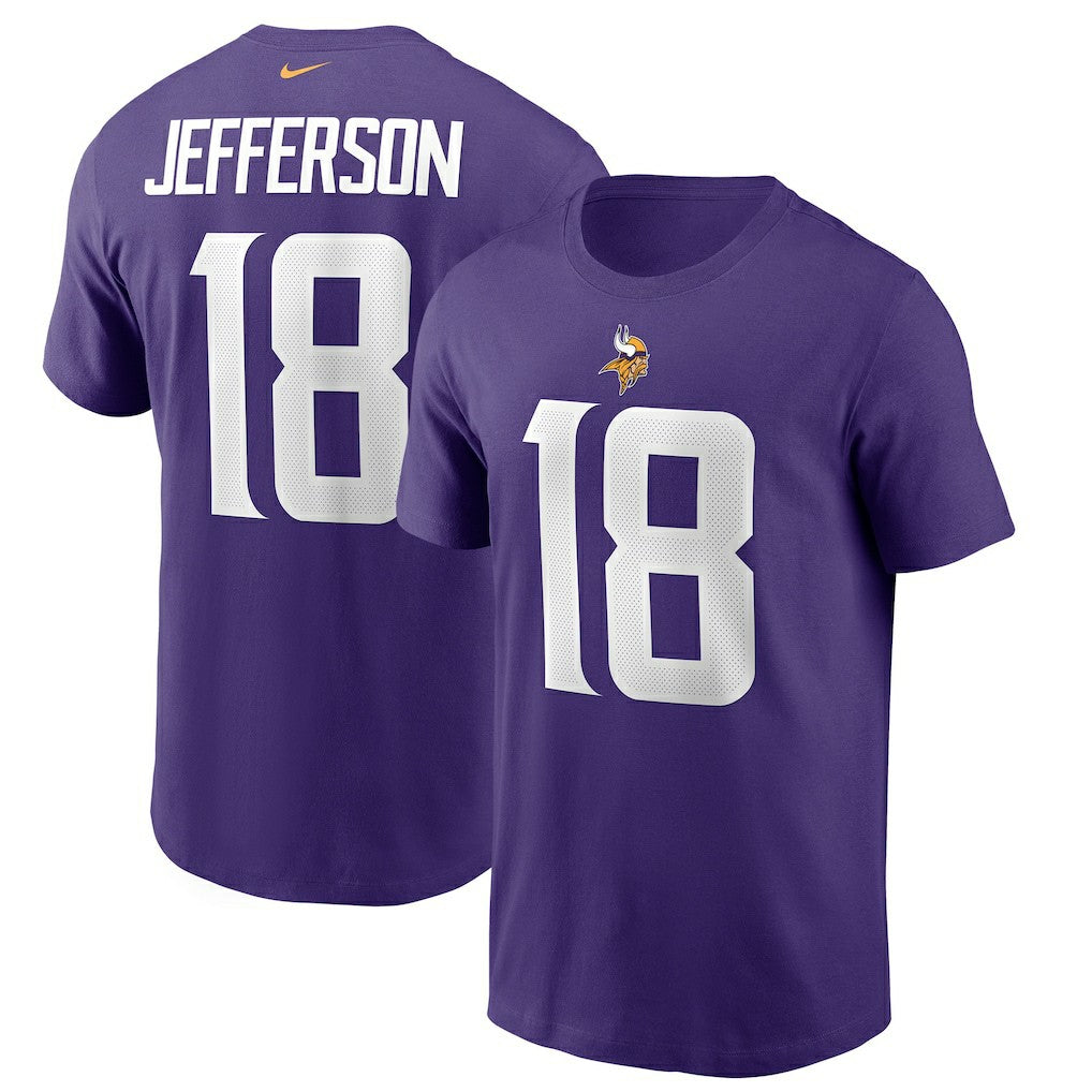 Justin Jefferson Minnesota Vikings Player Name & Number T-Shirt - Purple | Nike outlet