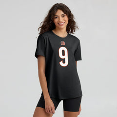 Joe Burrow Cincinnati Bengals Women's Player Name & Number T-Shirt - Black | Nike on sale