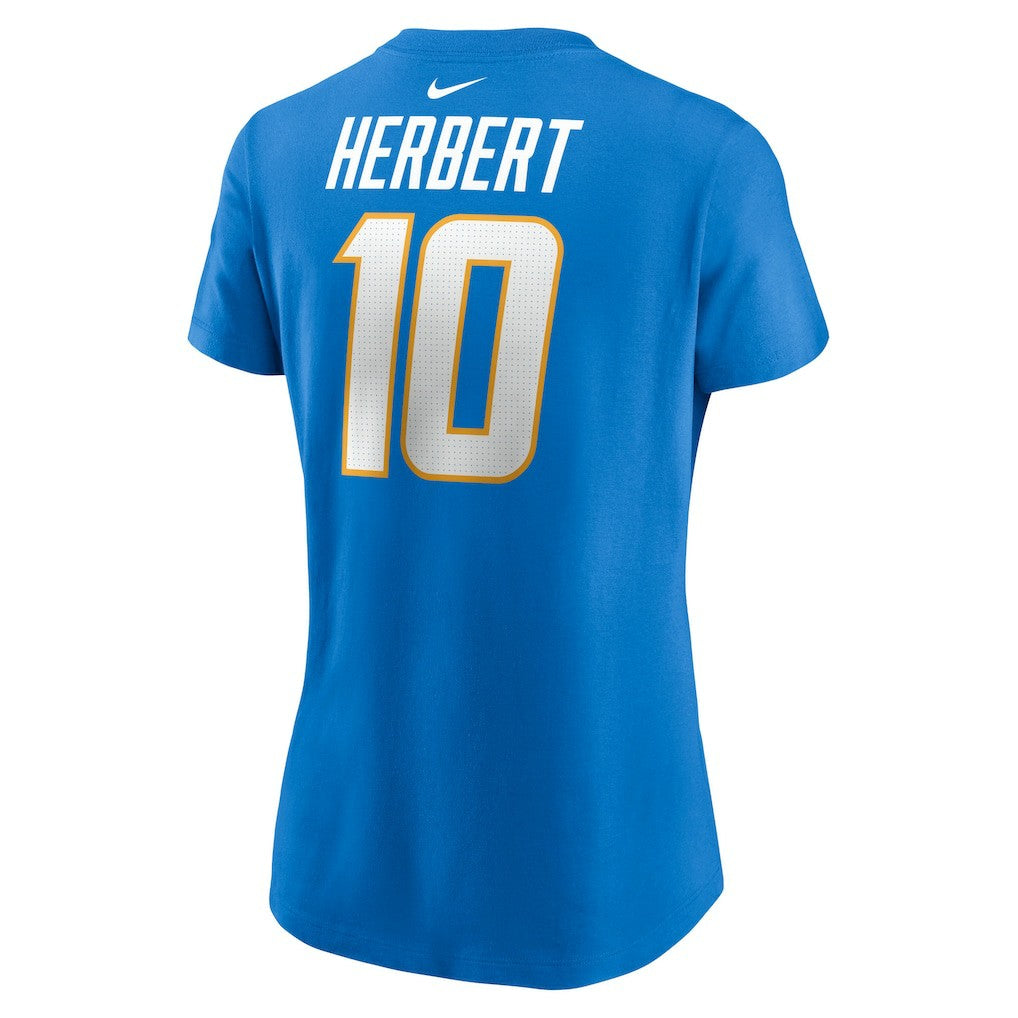 Justin Herbert Los Angeles Chargers Women's Player Name & Number T-Shirt - Powder Blue | Nike sale