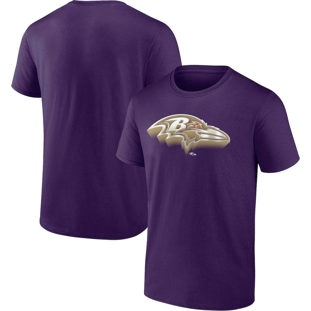 Baltimore Ravens Chrome Dimension T-Shirt - Purple outlet