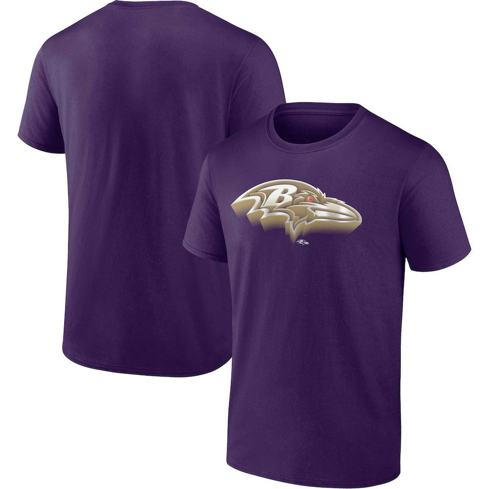 Baltimore Ravens Chrome Dimension T-Shirt - Purple outlet