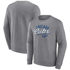 Chicago Cubs Simplicity Pullover Sweatshirt - Gray