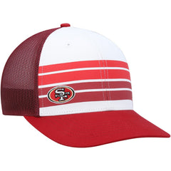 San Francisco 49ers '47 Youth Cove Trucker Snapback Hat - White/Scarlet for sale