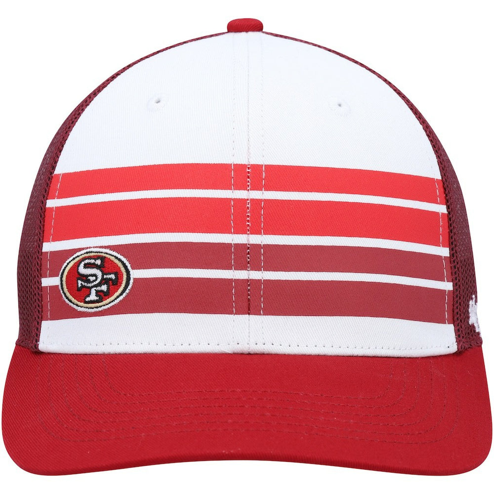 San Francisco 49ers '47 Youth Cove Trucker Snapback Hat - White/Scarlet for sale