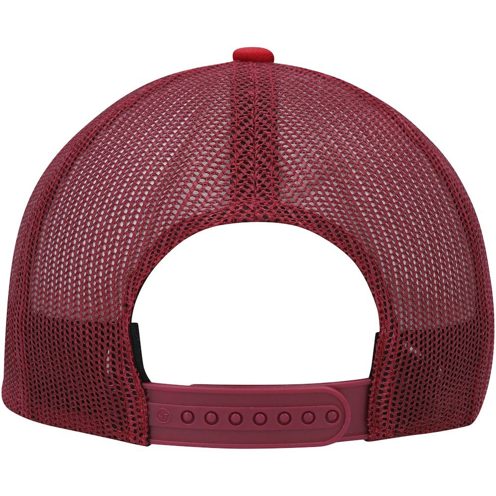 San Francisco 49ers '47 Youth Cove Trucker Snapback Hat - White/Scarlet for sale