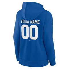 Los Angeles Dodgers Women's Personalized Cooperstown Collection Winning Streak Pullover Hoodie - Royal