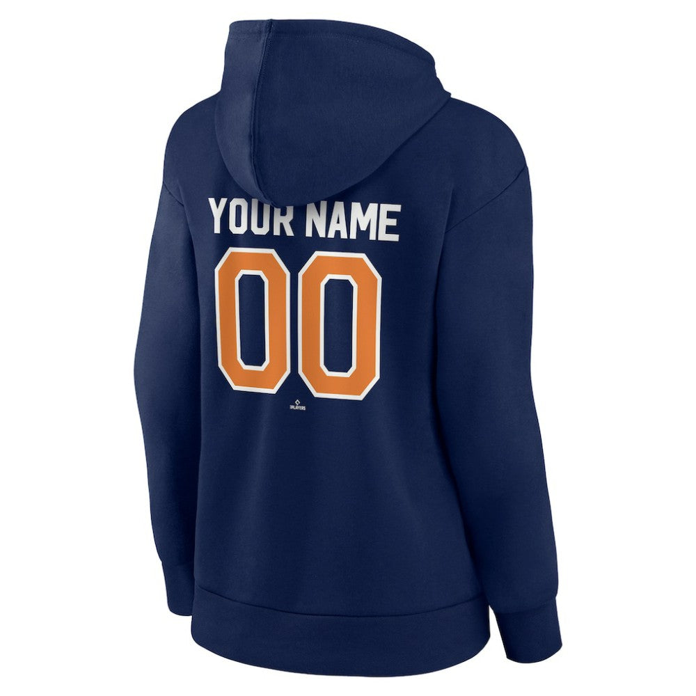 San Diego Padres Women's Personalized Cooperstown Collection Winning Streak Pullover Hoodie - Navy
