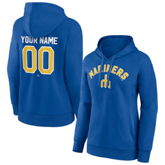 Seattle Mariners Women's Personalized Cooperstown Collection Winning Streak Pullover Hoodie - Royal