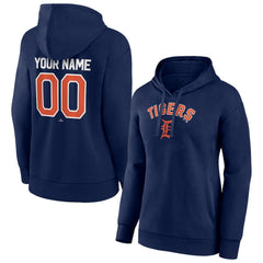 Detroit Tigers Women's Personalized Team Winning Streak Pullover Hoodie - Navy