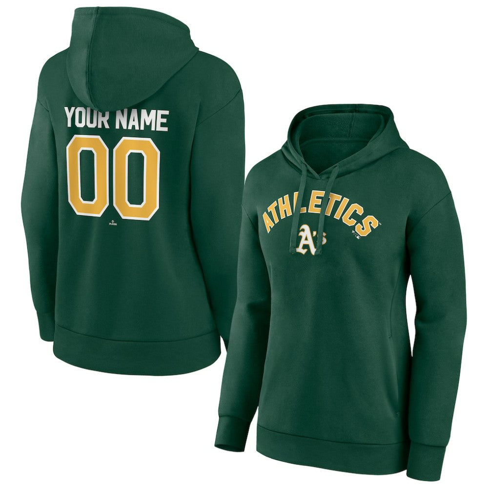 Athletics Women's Personalized Team Winning Streak Pullover Hoodie - Green