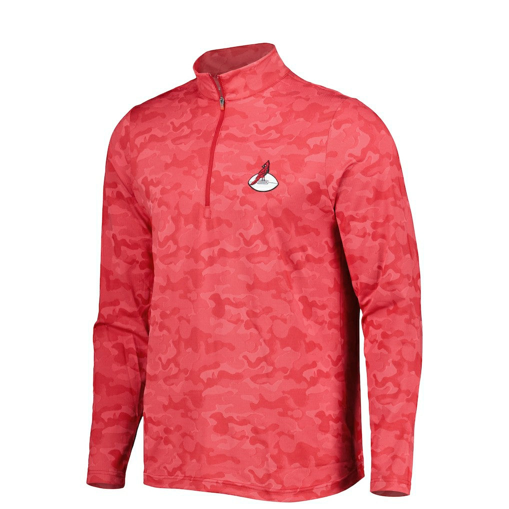 Arizona Cardinals Antigua Brigade Throwback Quarter-Zip Top - Red on sale