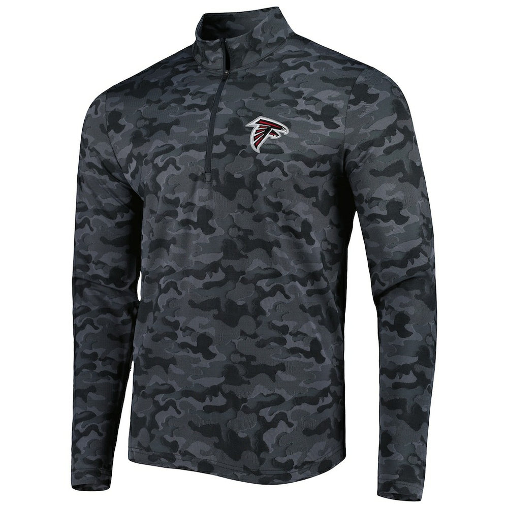 Atlanta Falcons Antigua Brigade Quarter-Zip Sweatshirt - Black outlet
