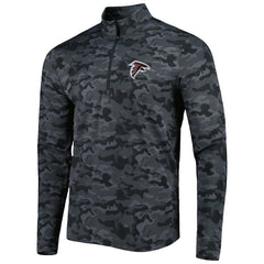 Atlanta Falcons Antigua Brigade Quarter-Zip Sweatshirt - Black outlet