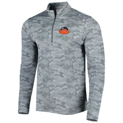 Chicago Bears Antigua Brigade Throwback Quarter-Zip Top - Gray cheap