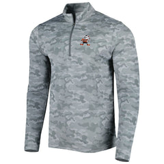 Cleveland Browns Antigua Brigade Throwback Quarter-Zip Top - Gray discount