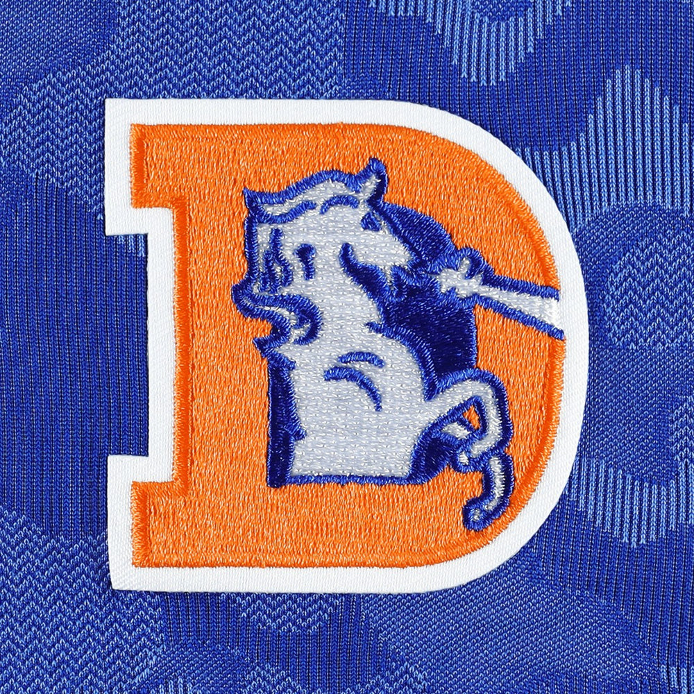Denver Broncos Antigua Brigade Throwback Quarter-Zip Top - Royal on sale