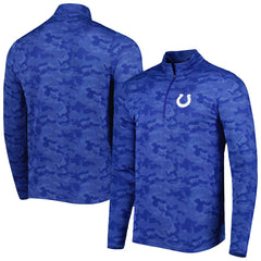 Indianapolis Colts Antigua Brigade Quarter-Zip Sweatshirt - Royal on sale