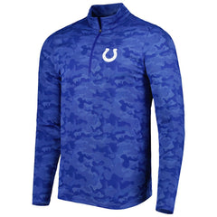 Indianapolis Colts Antigua Brigade Quarter-Zip Sweatshirt - Royal on sale