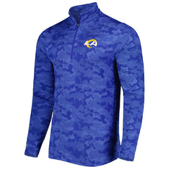 Los Angeles Rams Antigua Brigade Quarter-Zip Sweatshirt - Royal discount