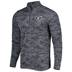 Las Vegas Raiders Antigua Brigade Quarter-Zip Sweatshirt - Black discount