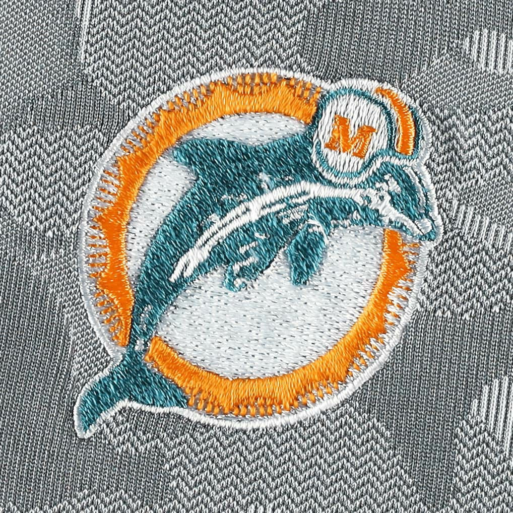Miami Dolphins Antigua Brigade Throwback Quarter-Zip Top - Gray discount