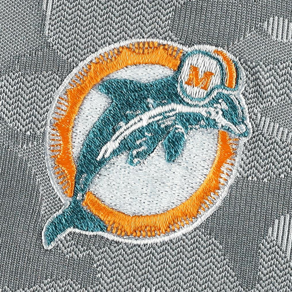 Miami Dolphins Antigua Brigade Throwback Quarter-Zip Top - Gray discount
