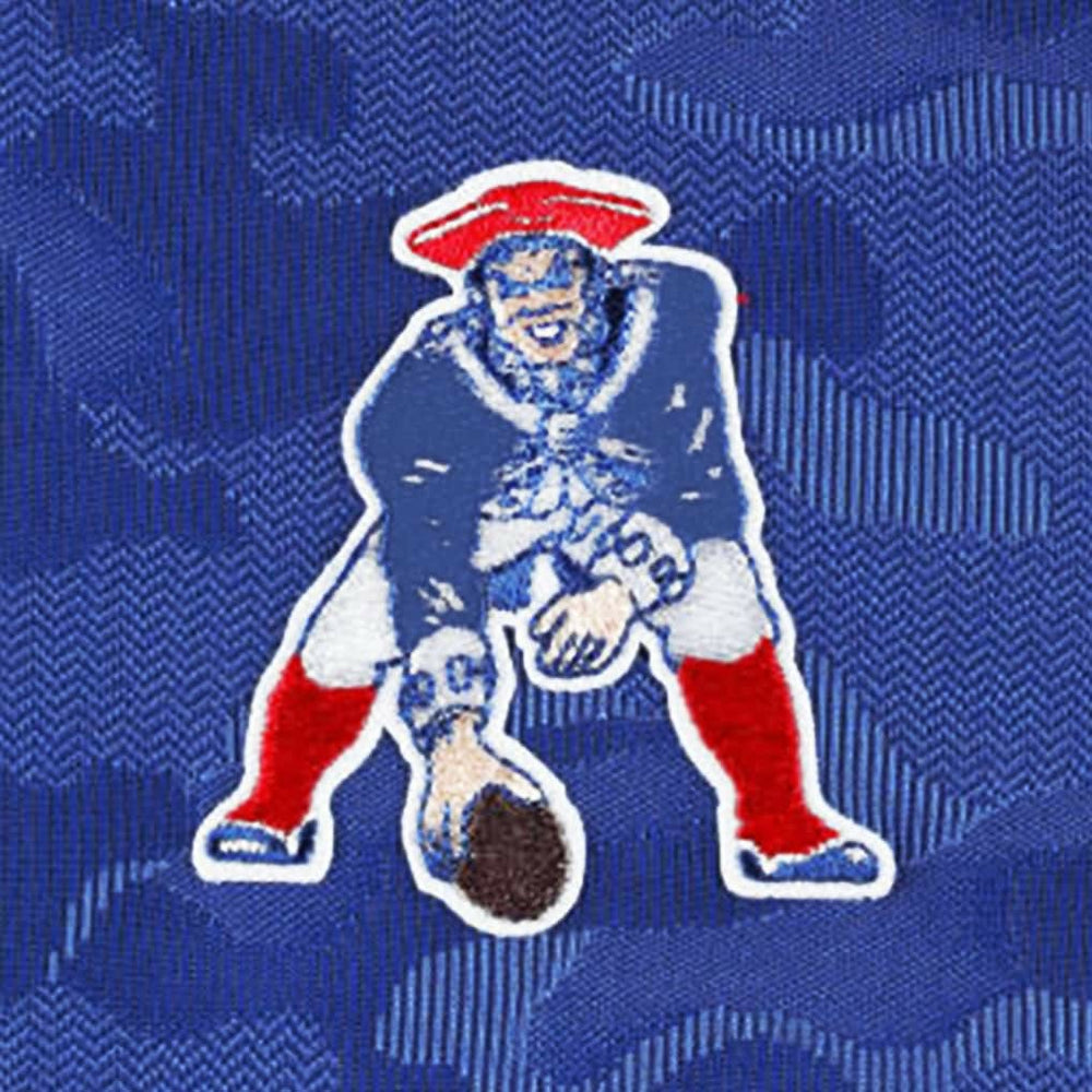 New England Patriots Antigua Brigade Throwback Quarter-Zip Top - Royal on sale