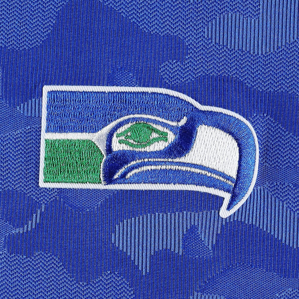Seattle Seahawks Antigua Brigade Throwback Quarter-Zip Top - Royal outlet