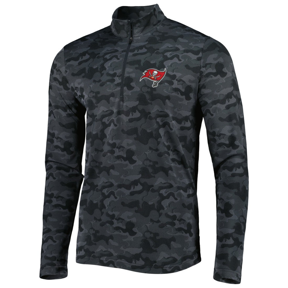 Tampa Bay Buccaneers Antigua Brigade Quarter-Zip Sweatshirt - Black online