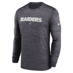Las Vegas Raiders Sideline Team Velocity Performance Long Sleeve T-Shirt - Black | Nike for sale