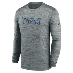 Tennessee Titans Sideline Team Velocity Performance Long Sleeve T-Shirt - Heather Gray | Nike cheap