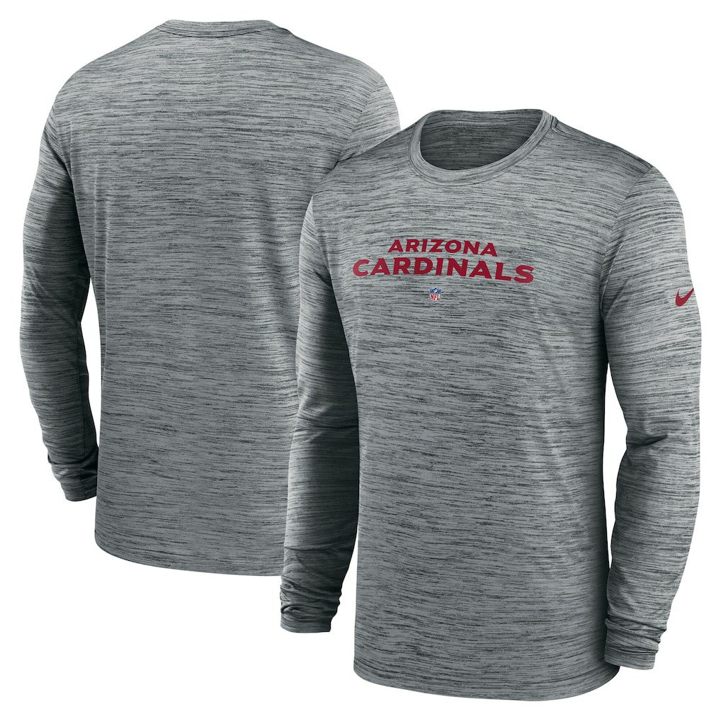 Arizona Cardinals Sideline Team Velocity Performance Long Sleeve T-Shirt - Heather Gray | Nike online
