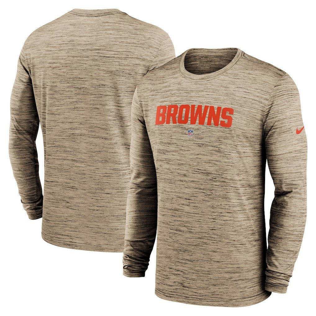 Cleveland Browns Sideline Team Velocity Performance Long Sleeve T-Shirt - Brown | Nike discount