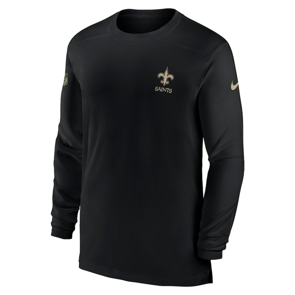 New Orleans Saints Sideline Coach Performance Long Sleeve T-Shirt - Black | Nike on sale