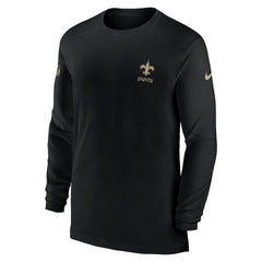 New Orleans Saints Sideline Coach Performance Long Sleeve T-Shirt - Black | Nike on sale