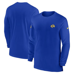 Los Angeles Rams Sideline Coach Performance Long Sleeve T-Shirt - Royal | Nike discount