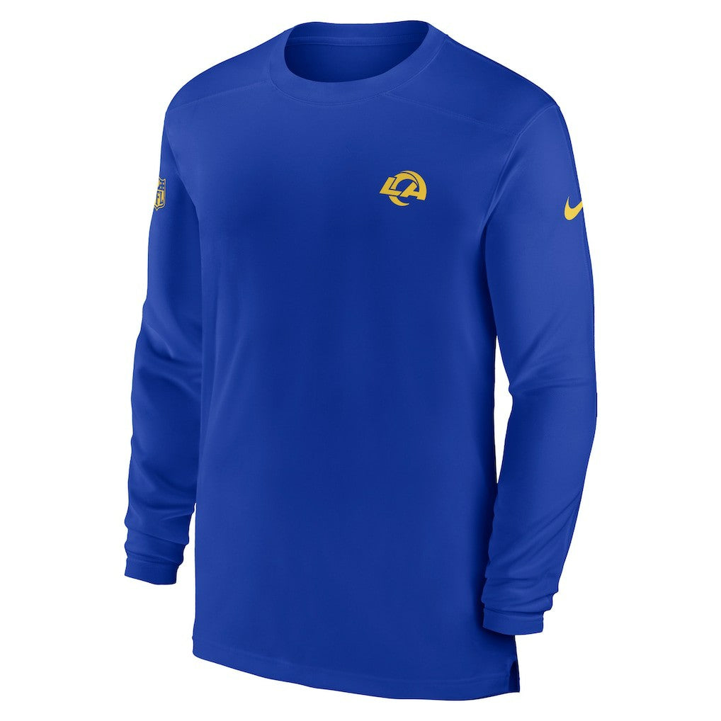 Los Angeles Rams Sideline Coach Performance Long Sleeve T-Shirt - Royal | Nike discount