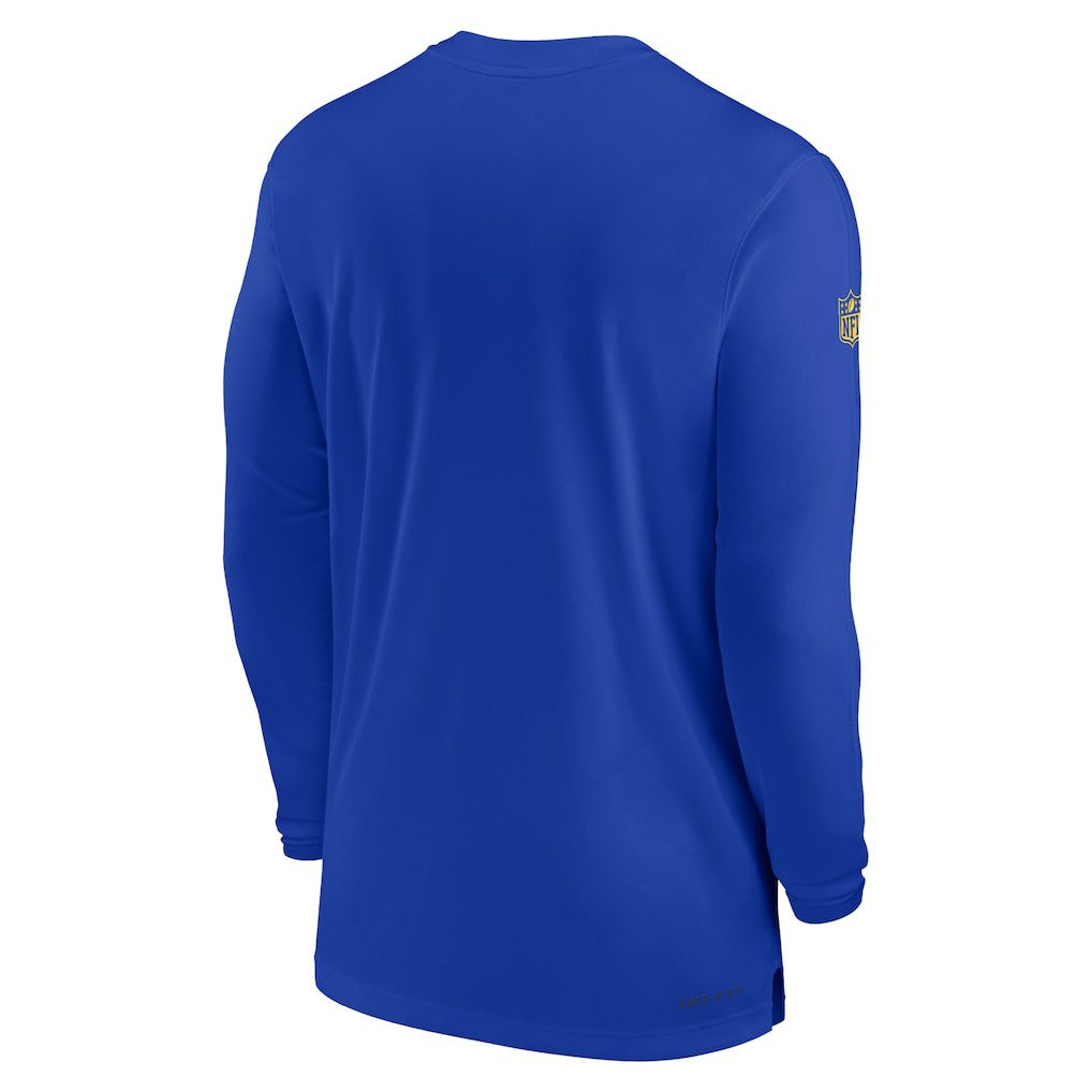 Los Angeles Rams Sideline Coach Performance Long Sleeve T-Shirt - Royal | Nike discount