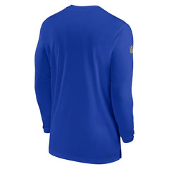 Los Angeles Rams Sideline Coach Performance Long Sleeve T-Shirt - Royal | Nike discount