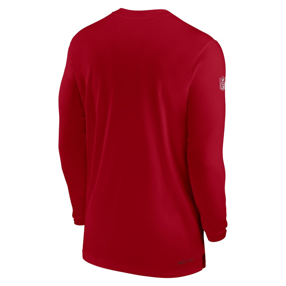 Tampa Bay Buccaneers Sideline Coach Performance Long Sleeve T-Shirt - Red | Nike for sale