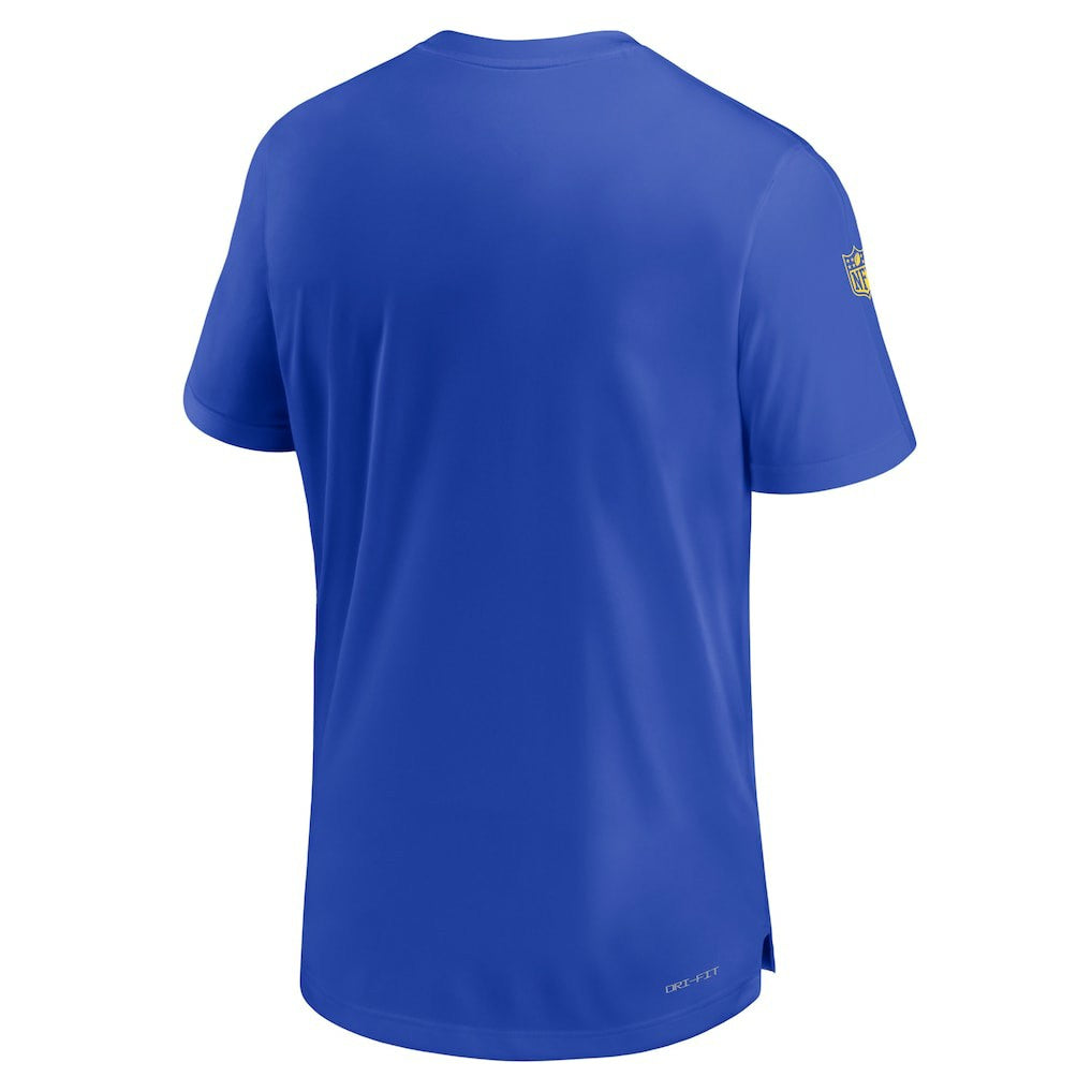 Los Angeles Rams Sideline Coach Performance T-Shirt - Royal | Nike cheap