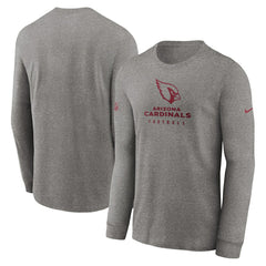 Arizona Cardinals Sideline Performance Long Sleeve T-Shirt - Heather Gray | Nike for sale
