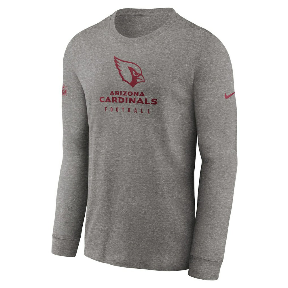 Arizona Cardinals Sideline Performance Long Sleeve T-Shirt - Heather Gray | Nike for sale