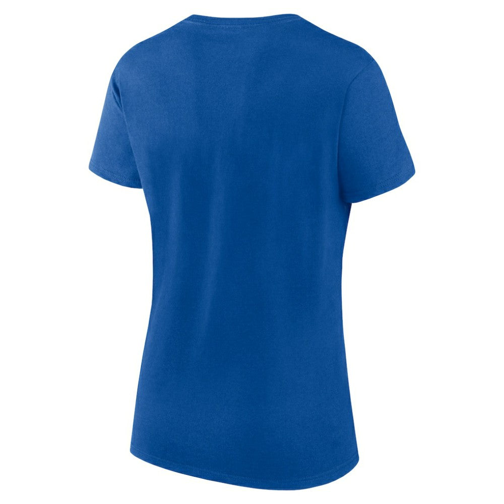 St. Louis Blues Fanatics Women's Script T-Shirt & Shorts Set Blue/Gray
