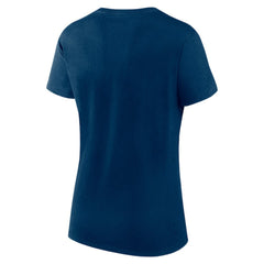 Seattle Kraken Fanatics Women's Script T-Shirt & Shorts Set Navy/Gray