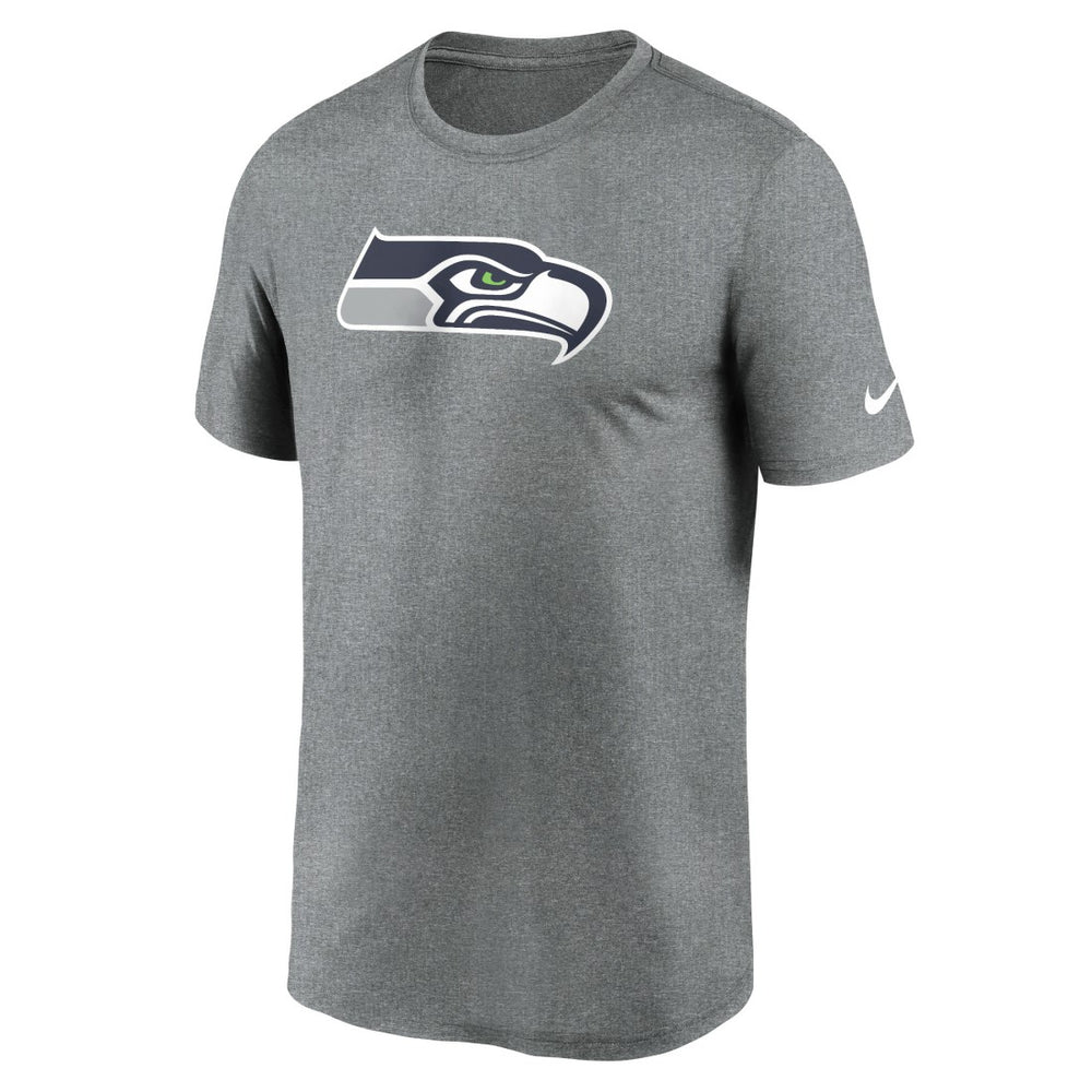 Seattle Seahawks Primetime Legend Logo Performance T-Shirt - Heather Charcoal | Nike on sale