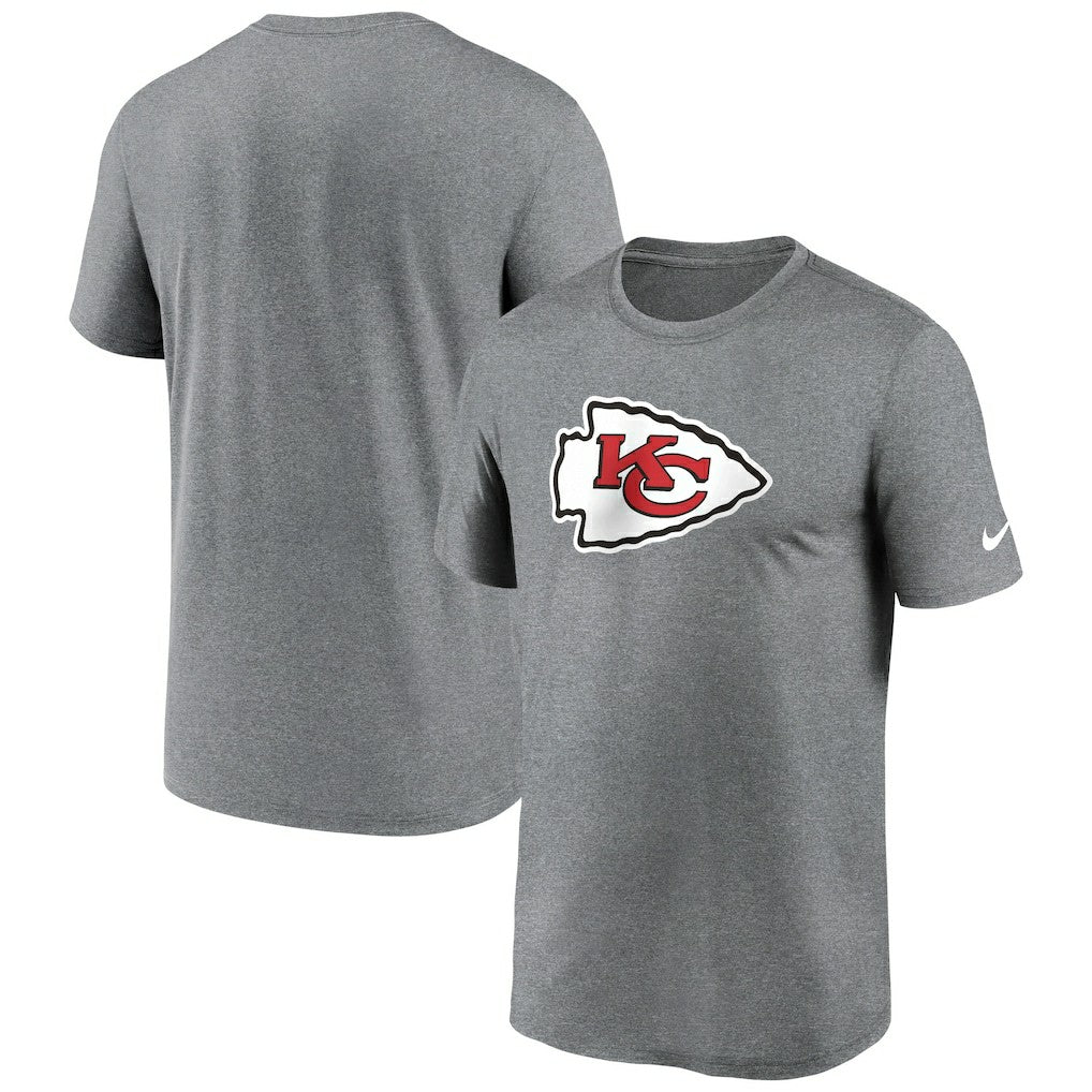 Kansas City Chiefs Primetime Legend Logo Performance T-Shirt - Heather Charcoal | Nike cheap