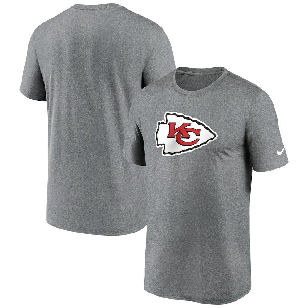 Kansas City Chiefs Primetime Legend Logo Performance T-Shirt - Heather Charcoal | Nike cheap